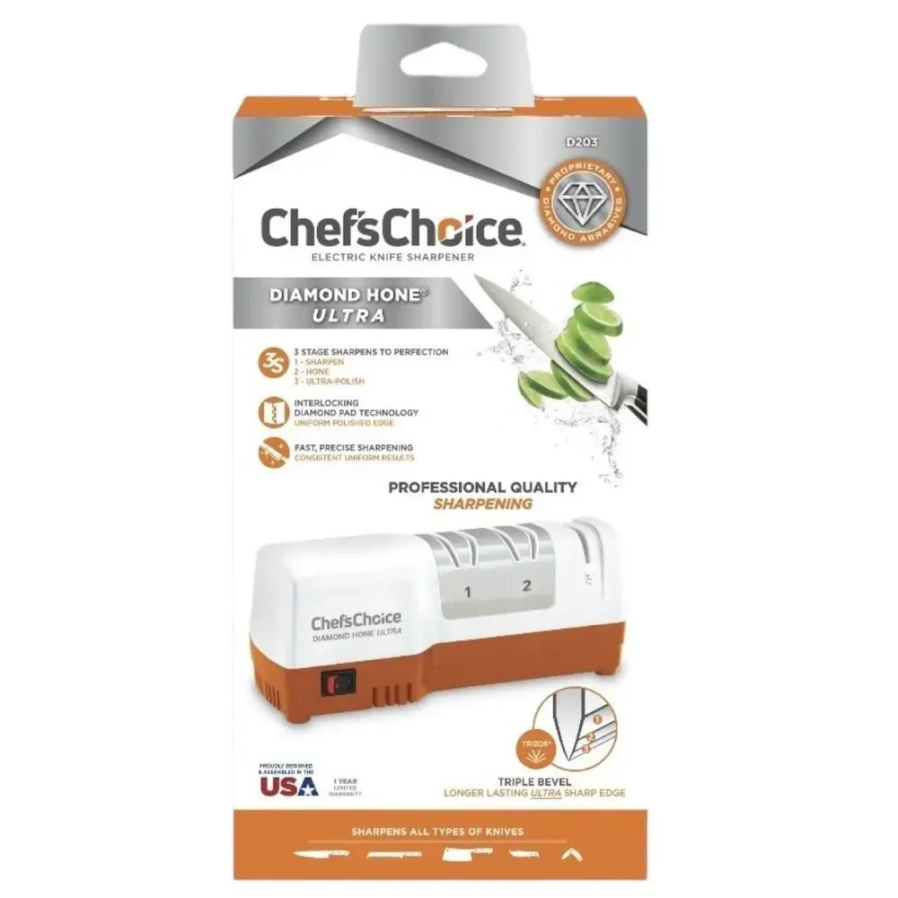 Chef’sChoice Diamond Hone Kitchen Knife Sharpener 2-Stage‎ USA-Made NEW/NIB!!